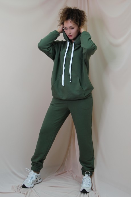 Спортивный костюм Juliet style D176-4 зеленый размер 42-52 #6