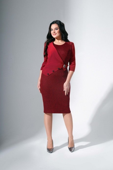 Платье Avanti Erika 686-1 бордовый размер 52-56 #1