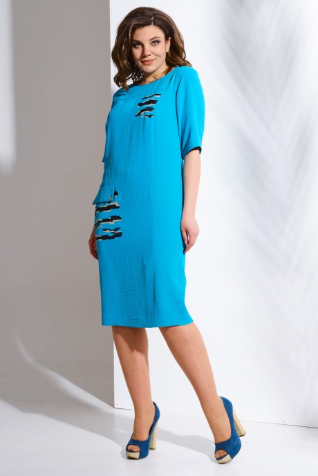 Платье Avanti Erika 0948 -4 бирюза размер 50-60 #1