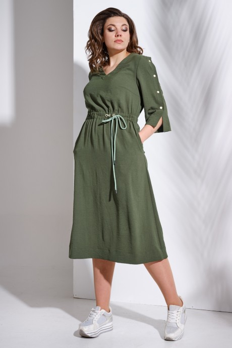 Платье Avanti Erika 0955 -1 серо-зеленый размер 48-52 #1