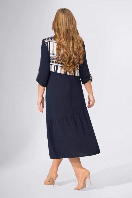 Платье Avanti Erika 954 -1 синий/бежевый размер 52-62 #2