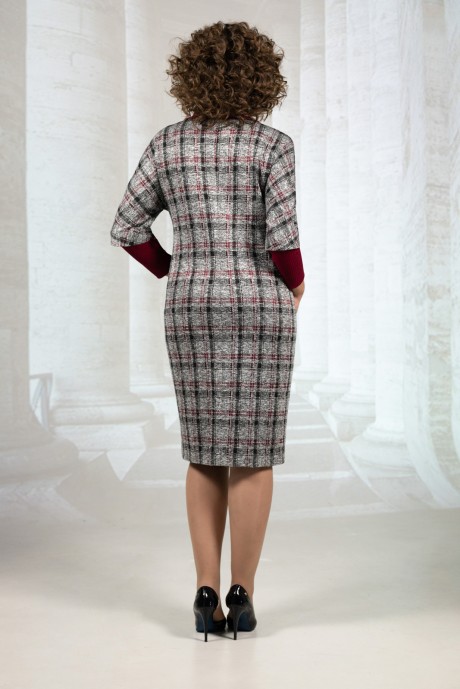 Вечернее платье Avanti Erika 1156 серый/бордо размер 52-56 #2