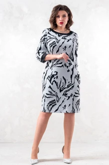 Платье Avanti 1619 серый, черный