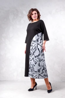 Платье Avanti 1662 -1 серый, черный