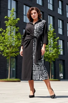 Платье Avanti 1664 серый, черный