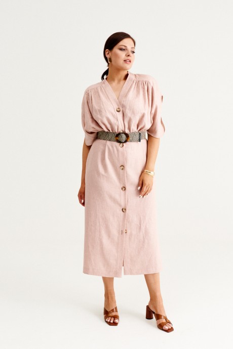 Платье NORMAL N11-293 розовый размер 50-54 #3