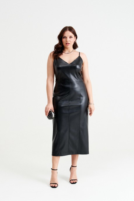Платье NORMAL N14-093 черный размер 48-58 #1