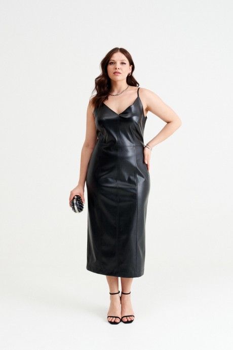 Платье NORMAL N14-093 черный размер 48-58 #2