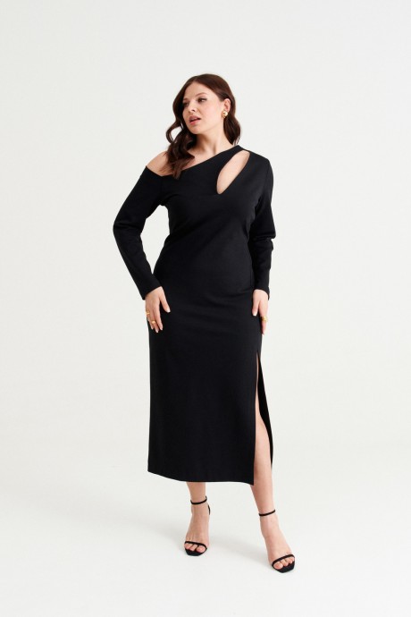Вечернее платье NORMAL N14-023 черный размер 48-58 #1