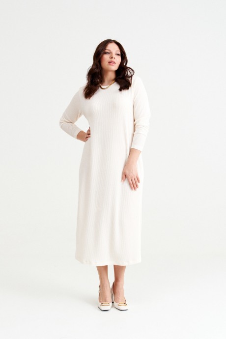 Платье NORMAL N14-283 молочный размер 48-58 #2