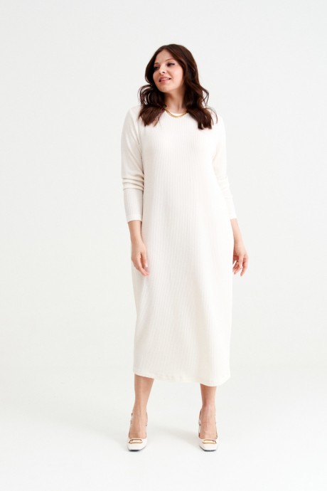 Платье NORMAL N14-283 молочный размер 48-58 #3