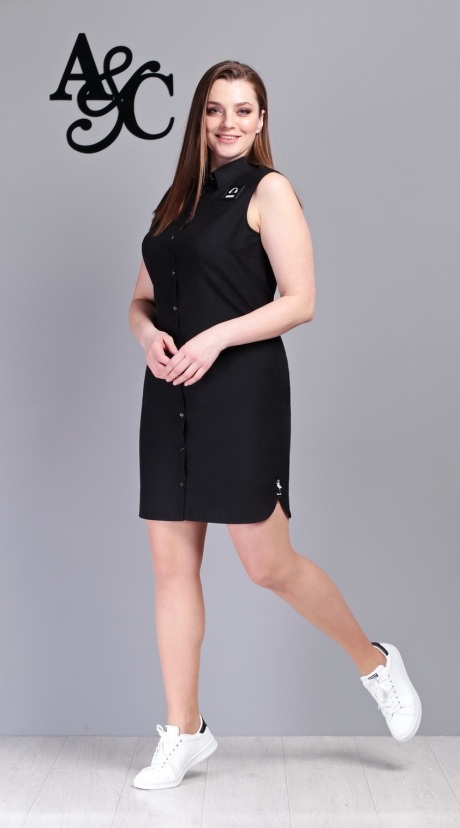 Платье Angelina&Сompany 270 черный размер 42-48 #1