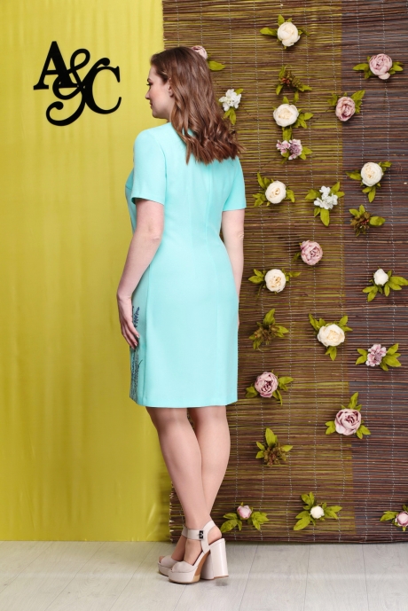 Платье Angelina&Сompany 279/1 бирюза размер 46-56 #2