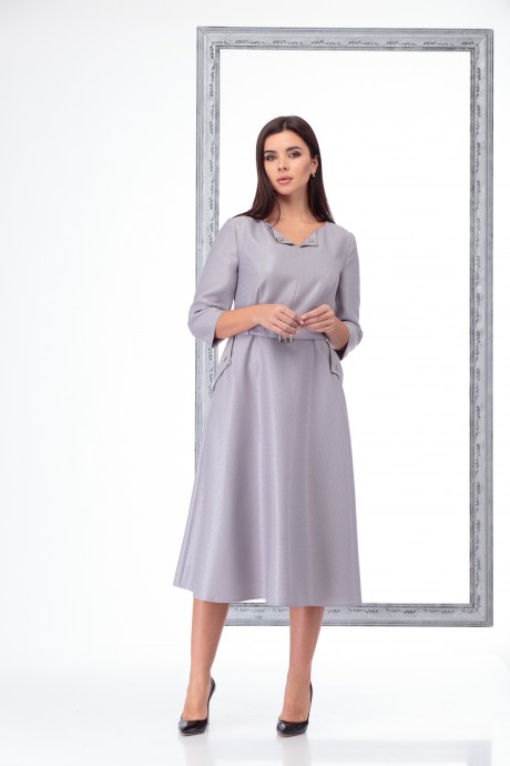 Платье Angelina&Сompany 459 серый размер 48-56 #1