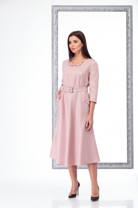 Платье Angelina&Сompany 459 пудра размер 48-56 #1