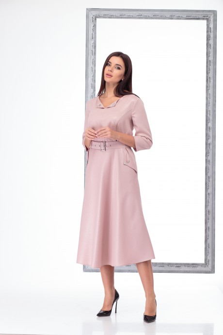 Платье Angelina&Сompany 459 пудра размер 48-56 #3