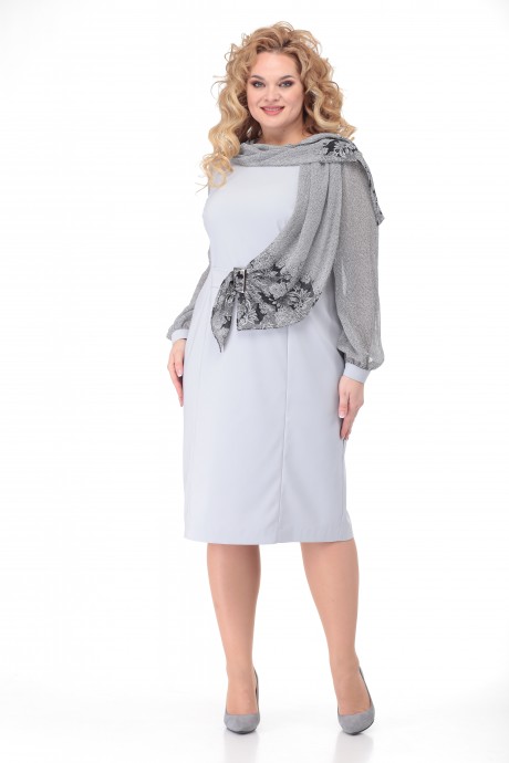 Платье Angelina&Сompany 491 светло серый размер 52-62 #1