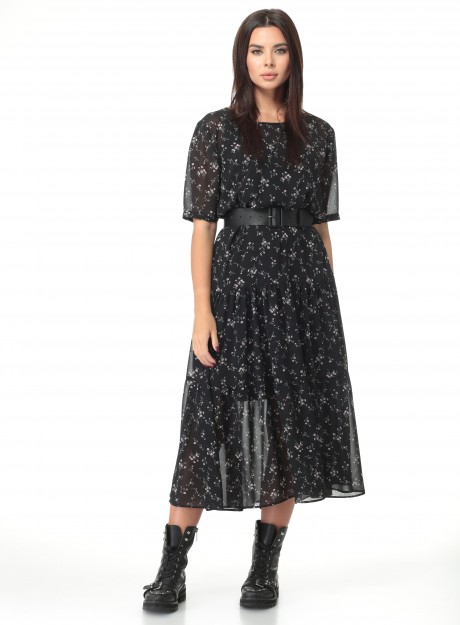 Платье Angelina&Сompany 496 черный размер 46-52 #2