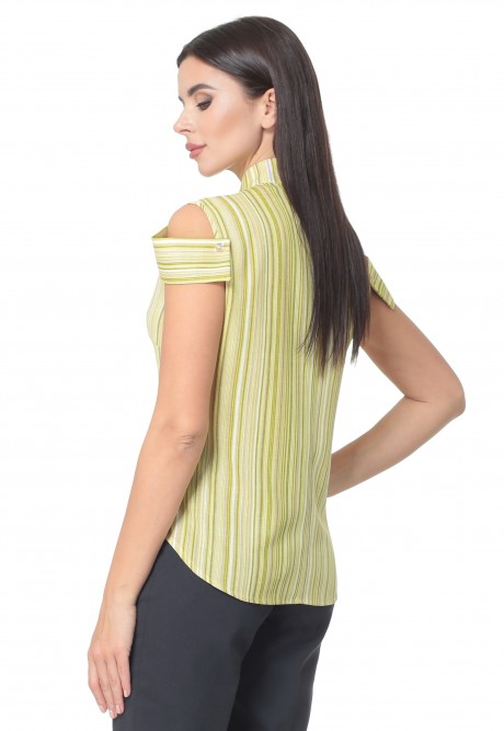 Блузка Angelina&Сompany 512 з зеленые полоски размер 46-56 #5
