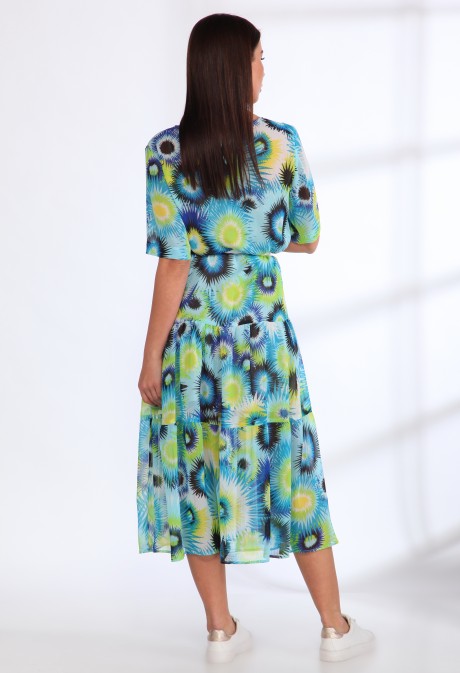 Платье Angelina&Сompany 539 голубые цветы размер 46-56 #2