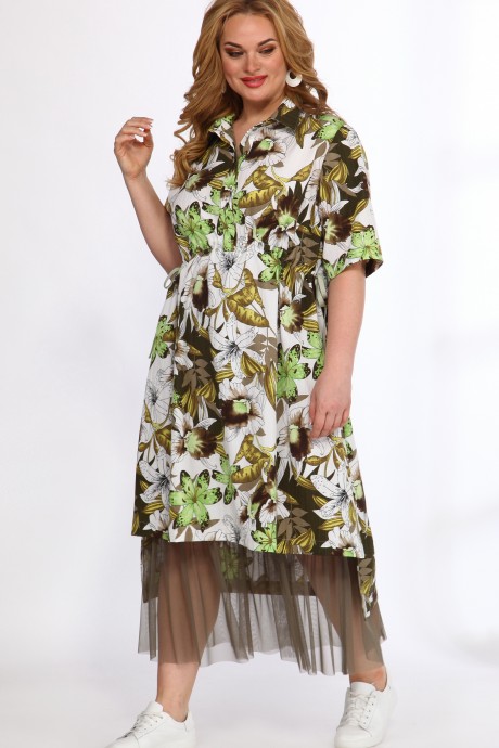 Платье Angelina&Сompany 555з зелень размер 52-62 #5