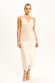 Платье FOXY FOX 1839 бежевый, кружево