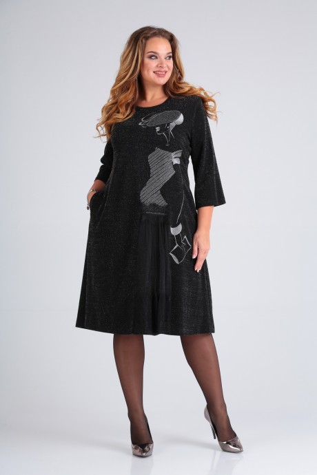 Платье Sovita М-2011 черный размер 52-62 #2