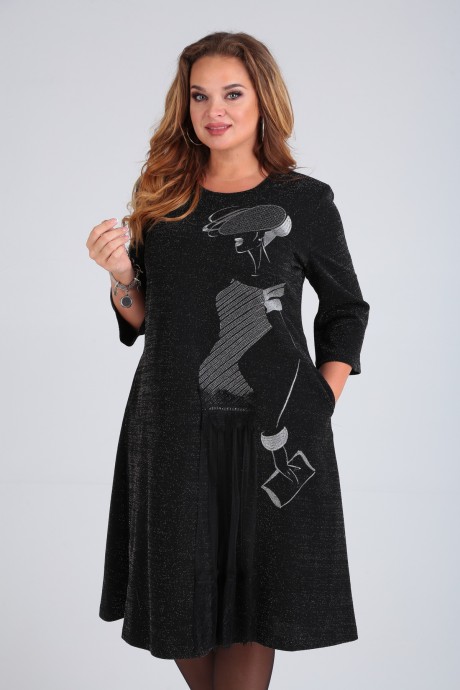 Платье Sovita М-2011 черный размер 52-62 #5