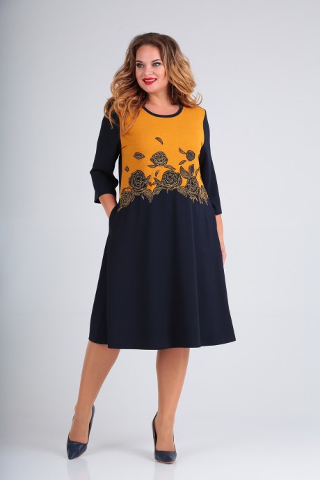 Платье Sovita 2016 горчица размер 54-60 #3
