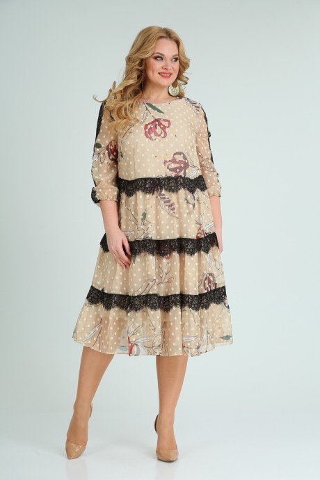 Платье Sovita 855 бежевый размер 48-58 #3