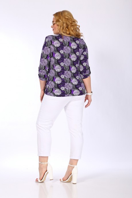 Блузка Sovita 839 фиолетовый размер 50-64 #4