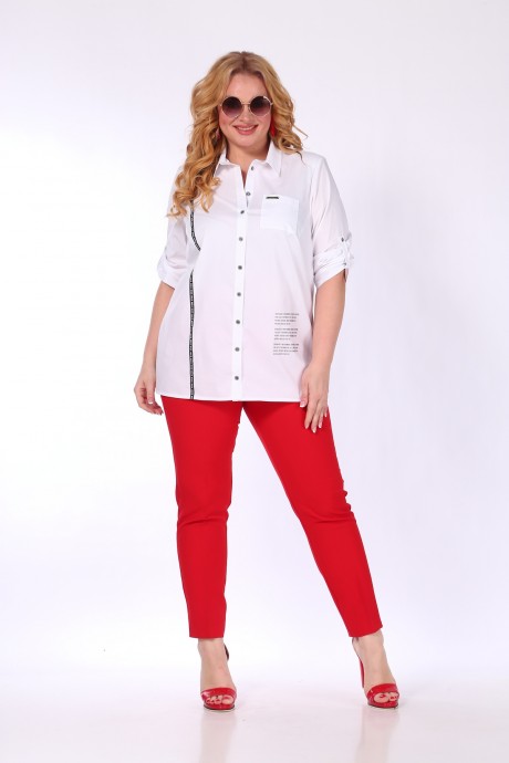 Рубашка Sovita 848 белый размер 52-66 #5