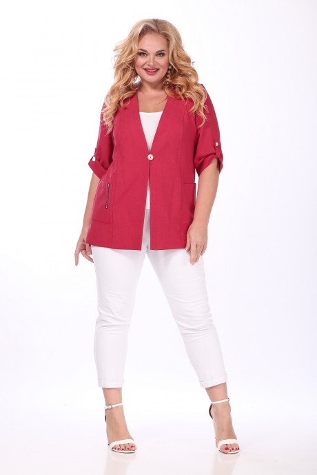 Жакет (пиджак) Sovita М-869 розовый размер 50-64 #2