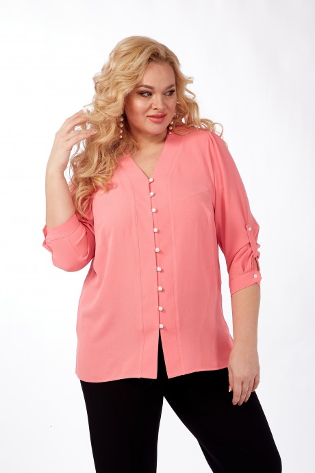 Блузка Sovita 916 розовый размер 52-64 #4
