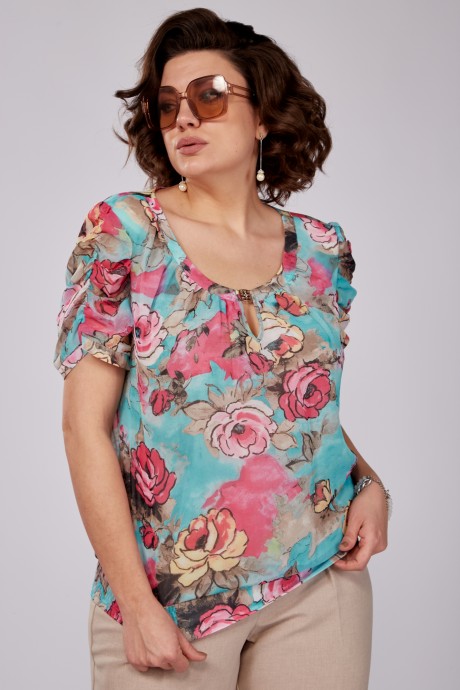 Блузка Sovita 1174 разноцветный размер 50-60 #3