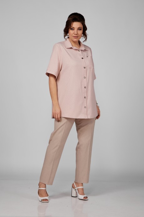 Блузка Sovita М-68/1 розовый размер 58-68 #4