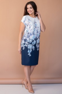 Вечернее платье Angelina Design Studio 650 голубые цветы #1