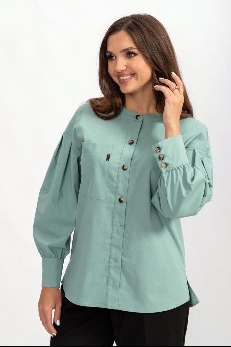 Блузка Angelina Design Studio 785 зеленый размер 46-56 #1