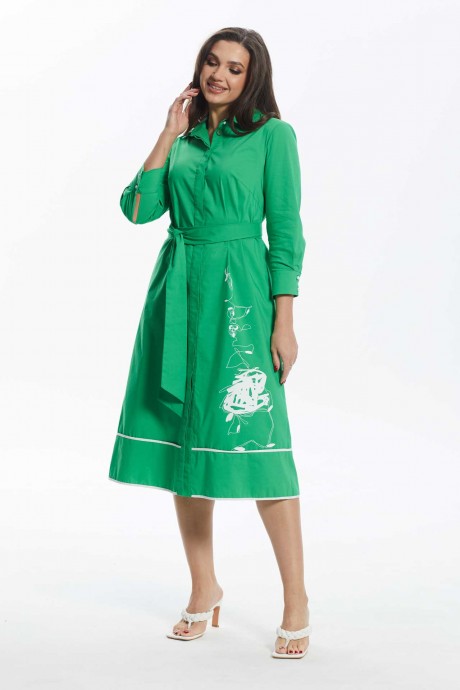 Платье Angelina Design Studio 888 зелень размер 48-54 #1