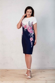 Платье Angelina Design Studio 650 розовые цветы #1