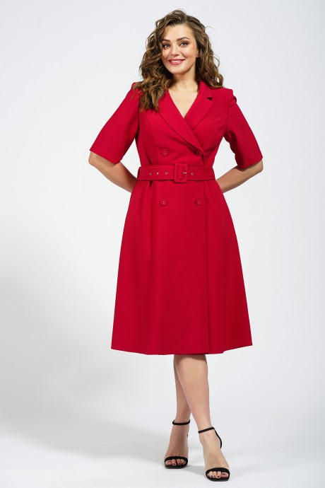 Платье Белтрикотаж 4348 красный размер 46-54 #2