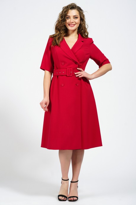 Платье Белтрикотаж 4348 красный размер 46-54 #3