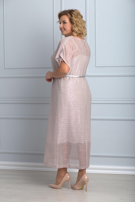 Вечернее платье Anelli 718 бежевый размер 48-56 #3