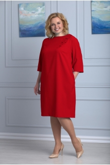 Платье Anelli 334 красный #1