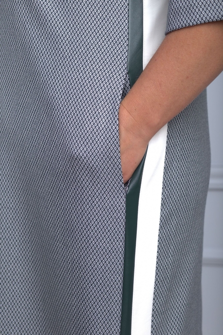 Платье Anelli 491 серый ромб размер 48-54 #4