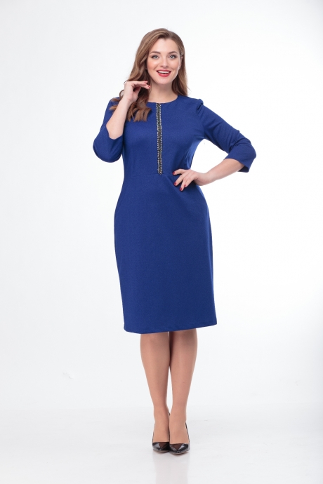 Платье Anelli 552 темно-синий размер 50-58 #1