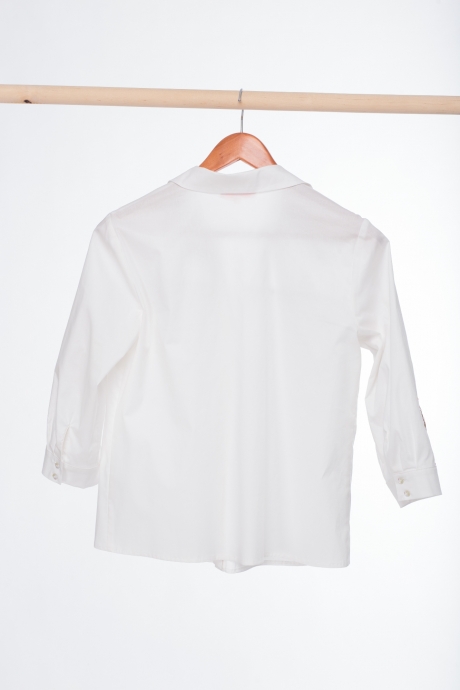 Рубашка Anelli 645 белый в цветы размер 44-54 #7