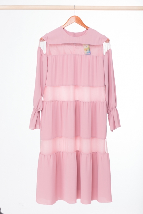 Вечернее платье Anelli 789 розовый "каскад" размер 42-48 #8