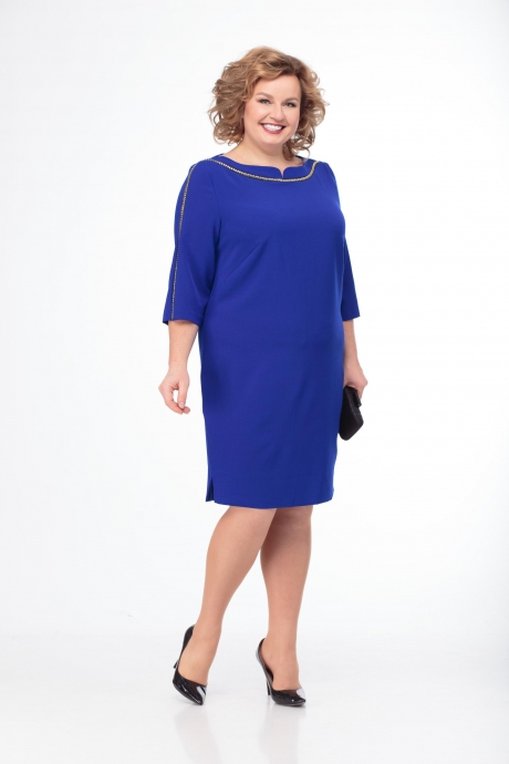 Вечернее платье Anelli 375 синий размер 52-58 #2