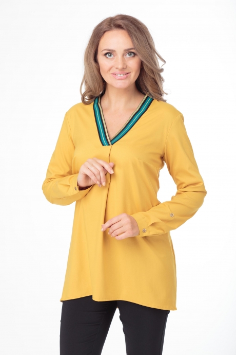 Блузка Anelli 479 желтый размер 42-52 #1